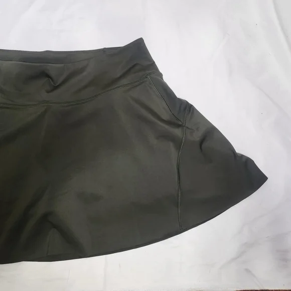 Athleta Women's Ace Tennis Skort 15 1/2 XL Green Short Pockets Pickleball Golf - Picture 4 of 11